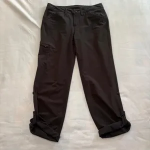 Eddie Bauer Women's Roll-Up Convertible Hiking Pants Size 4 Black Outdoor Trail thumbnail 2