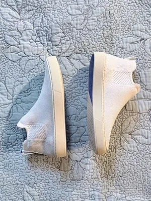 💥Rothy’s The Chelsea White Knit Slip-On Sneaker Boots Women’s Sz 6.5🧡 thumbnail 6