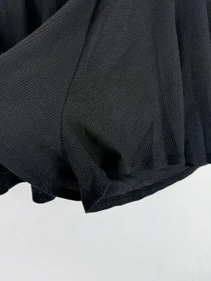 NWT Lulus Expert Chiller Black Waffle Knit Shorts Flowy Size XL NEW thumbnail 4