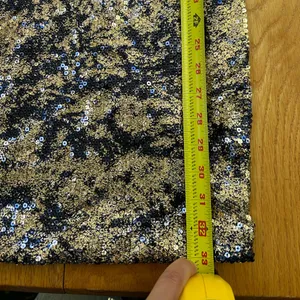 Soprano Sleeveless Metallic Gold Festive Party Mini Dress Size Small Fitted HOCO thumbnail 6