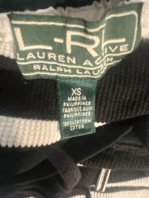 Lauren Active Ralph Lauren Women's Striped Long Sleeve Waffle Knit Hoodie thumbnail 4