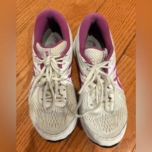 ASICS Gel Contend 7 Running Shoes Women’s 7.5 White Purple Athletic Sneakers thumbnail 2