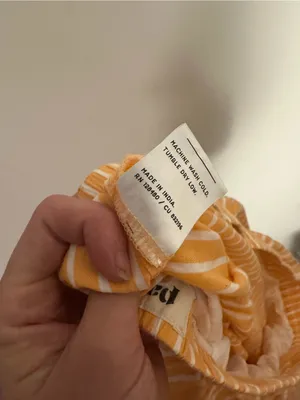 Pact striped maxi skirt yellow white medium thumbnail 5