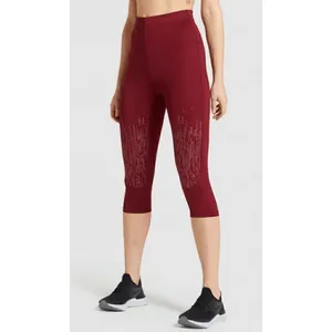 Gymshark Burgundy Claret Cropped Capri Athletic Leggings XS NWOT thumbnail 7