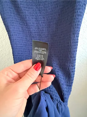 ARITZIA Wilfred Eldorado Mini Dress Smocked Square Neckline M thumbnail 9
