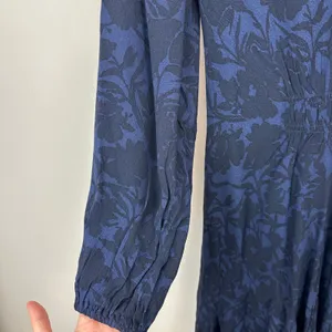NEW Madewell Puff Sleeve Flare Mini Dress Alexis Floral Navy Viscose US 8 thumbnail 16