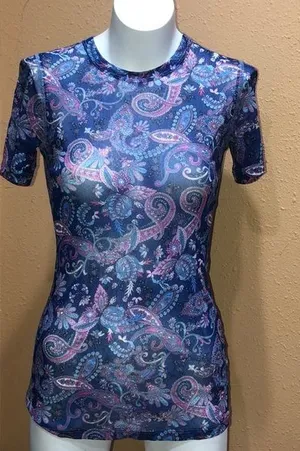 Karen Kane sheer top thumbnail 1