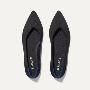 Rothy’s The Point II Washable Pointed Toe Ballerina Flats Black 9 thumbnail 8
