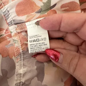 SHEIN Orange Floral Ruffle Mini Dress thumbnail 6