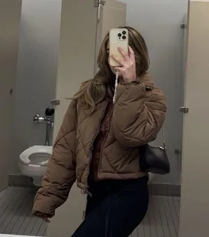 Love Tree Brown Puffer Jacket thumbnail 2