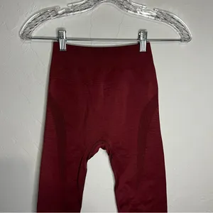 Alphalete Ozone Gingerbread Rust Orange Sculpting Compression Leggings‎ thumbnail 4