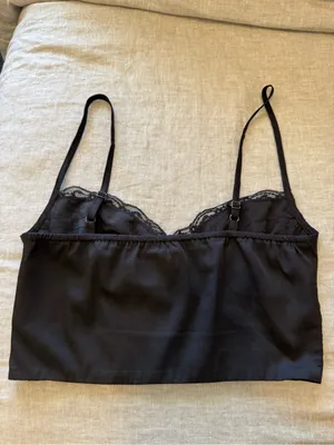 Princess Polly Black Lacy Bra Top thumbnail 4