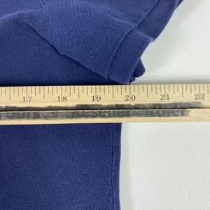 Lauren Ralph Lauren Shirt Womens Medium Blue‎ Polo Collared Short Sleeve RL Logo thumbnail 8