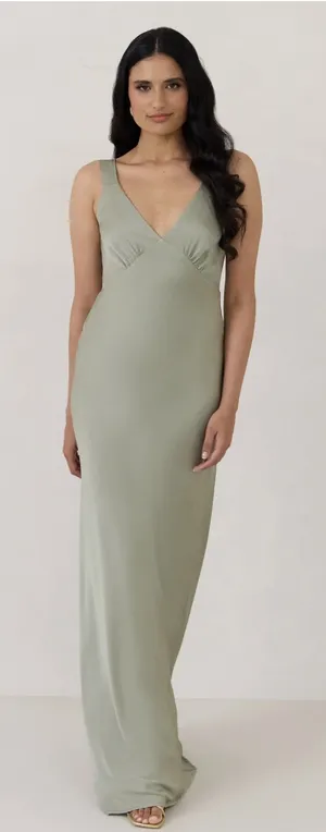 Park & Fifth Sage Green Bridesmaid Dress thumbnail 1