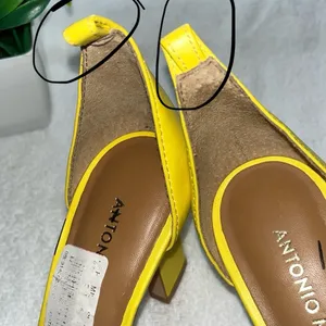 Antonio melani Yellow Heels Elegant Satin Design thumbnail 13