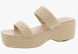On 34th Womens Norinarf Braided Slip On Platform Sandals #16 thumbnail 1