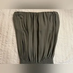 YFB Young Fabulous and Broke sage green strapless romper nwt thumbnail 4