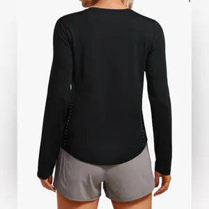 🔴CRZ Yoga Lightweight Long Sleeve Workout Running High Neck Athletic thumbnail 2