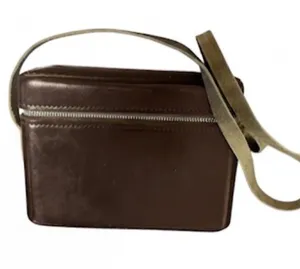 Leather Camera Case Chocolate Brown VINTAGE USA 5 x 7 X 2.25 Inch thumbnail 1