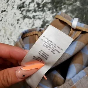 Sunday‎ Best Plaid Blue/Tan Mini Skirt thumbnail 5