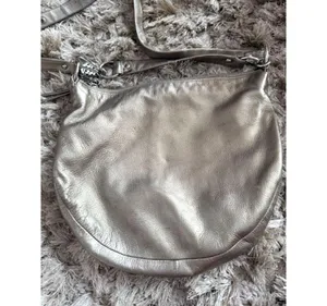 Coach Bronze Gold Leather Hobo Crossbody Handbag Purse thumbnail 2
