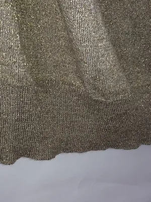 Loft L Golden Sparkle Cowl Neck Sleeveless Top thumbnail 2