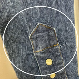 Vintage Gap Western Shirt Denim Look Stretch Women Size Medium Blue Pearl Snaps thumbnail 11