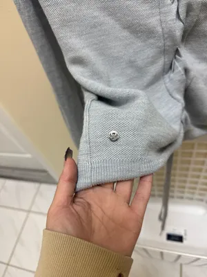 Lululemon Tied-To-You Lace-Up Back Sweater Heathered Grey thumbnail 5