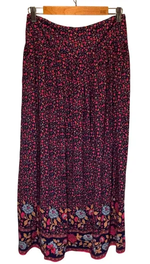 Natural Life Pink Ditsy Floral Midi Skirt - size Medium thumbnail 1