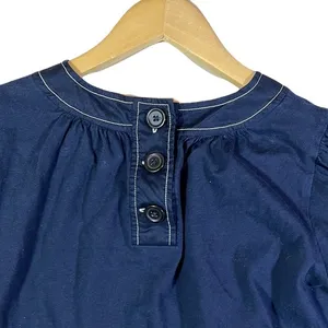 Anthropologie Rialto Navy Blue Tie Sleeve‎ Shirt thumbnail 11