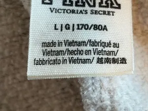 Victoria's Secret Gray Sweatpants with Black Logo Tag thumbnail 3