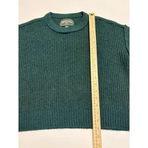 American Eagle Womens Green Knit Sweater Medium Crewneck Soft Casual Pullover thumbnail 7