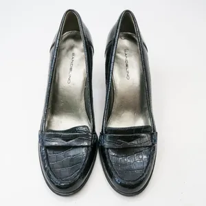 Vintage 90s Bandolino Croc Penny Loafer Pumps thumbnail 3