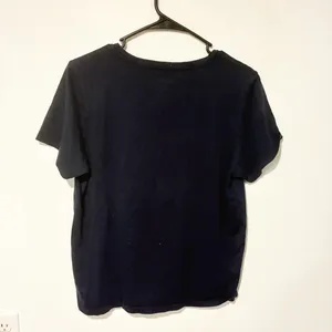 BOMBAS Dark Blue V Neck Cotton Short Sleeve T-shirt‎ Women’s Size Large thumbnail 3