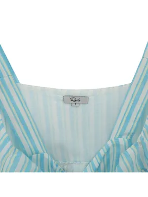 Rails Sandy Laguna Stripe Sleeveless Tiered Ruffled Mini Sundress Blue White S thumbnail 6