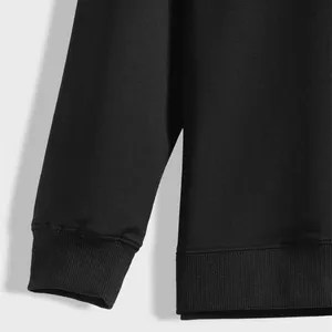 Cat milf university block lettering black cozy sweater thumbnail 3