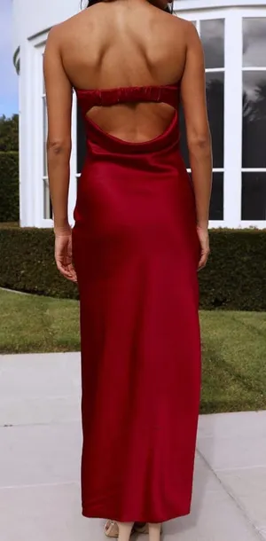 Amazon Red Maxi Dress thumbnail 2