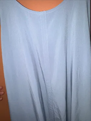 Athleta Hayes Pleated Maxi Dress in the color dusty blue thumbnail 10