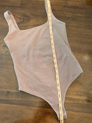 Abercrombie & Fitch Women’s Brown Square Neck Sleeveless Stretch Bodysuit Sz XS thumbnail 8