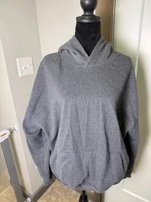 Brooklyn Cloth Boxy Originals Heavyweight Reverse Seam Hoodie Sweatshirt Grey XL thumbnail 1