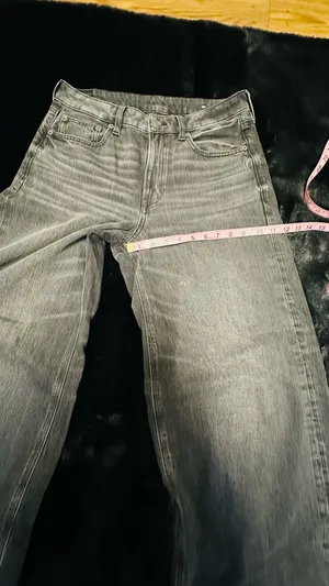 American Eagle Super High Rise Kick Boot Jeans – Washed Black  thumbnail 4