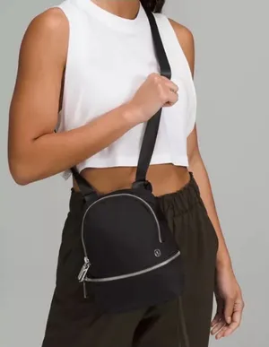 Lululemon City Adventurer Backpack Micro 3L in Black with Gold hardware. thumbnail 1