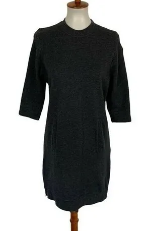 Fabletics Sweater Dress Small Gray Long‎ Sleeve Athleisure Cozy thumbnail 1