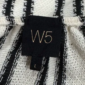 Anthropologie W5 Fringe Knit Striped Blouse Top Women’s Large thumbnail 3