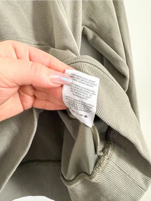 Recreation Half Zip Hoodie Sage Green Athleisure Pullover Size XS thumbnail 5