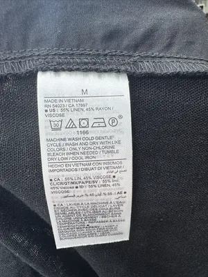 Old Navy Black Extra High-Rise Full Length Pants linen blend M new neutral thumbnail 9