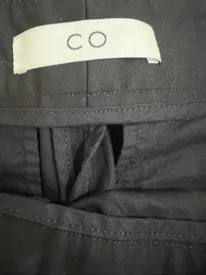CO Black High Waist Patch Pocket Cotton Crop Pants Trousers Size 2 thumbnail 6