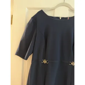 Tommy Hilfiger Women's Elbow Sleeve Fit & Flare Navy Blue Dress Sz 12 thumbnail 13