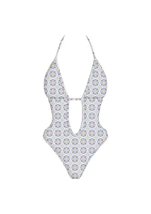 Sunday Brunch One Piece Bathing Suit Blue Size L thumbnail 2