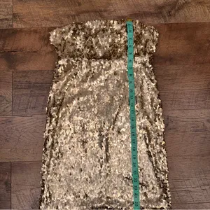 Sparkle & Fade Gold Sequin Strapless Party Dress thumbnail 15